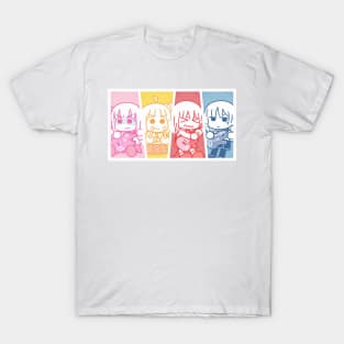 Bocchi the Rock Kessoku Band chibi girls T-Shirt